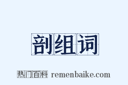 剖组词是什么意思的图片